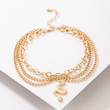 Load image into Gallery viewer, Snake Charm Ankle Bracelet