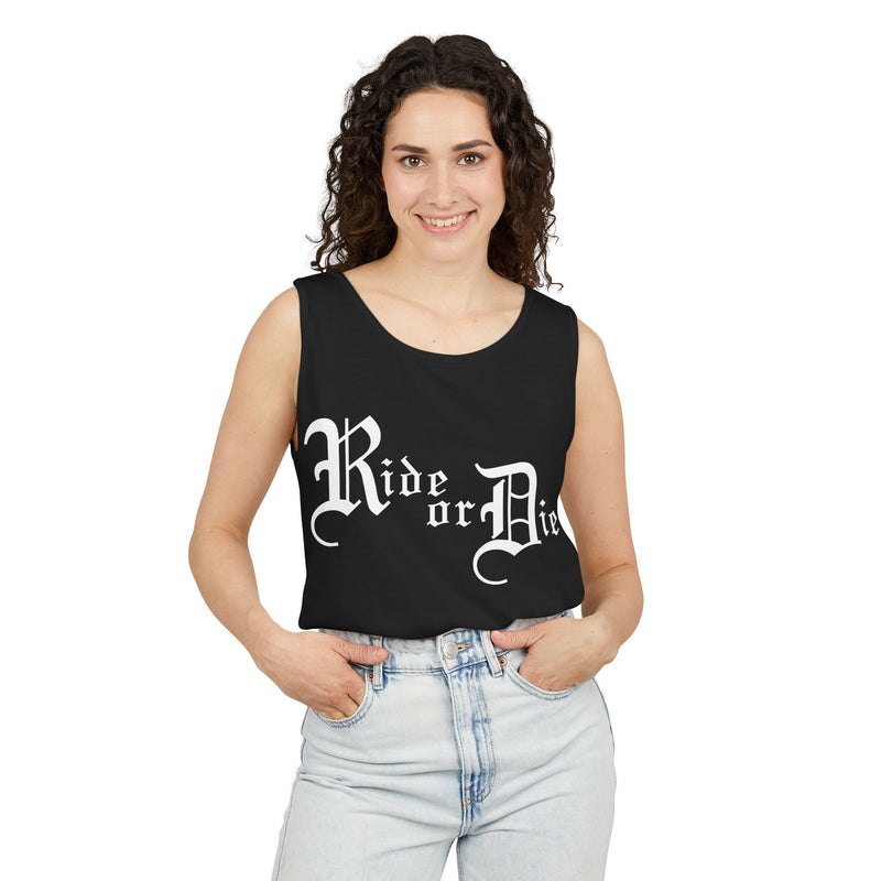 Ride or Die Women's Relaxed Jersey Tank Top - Womens Tee - Ride or Die shirt for her - gifts for her - loyalty - love - graphic tees