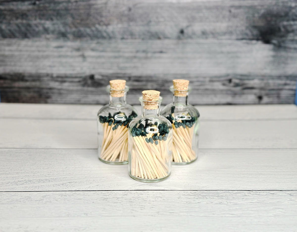 Apothecary Matches Glass Bottle Favors