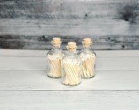 Apothecary Matches Glass Bottle Favors