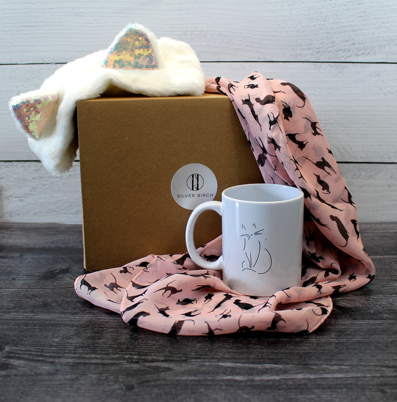 Catstravaganza Box | Scarf | Socks | Mug | Cat Ears | Pens
