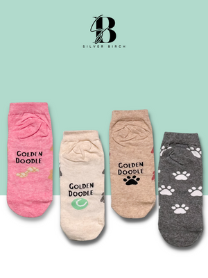 Golden Doodle Dog Socks | Dog Mom Gifts