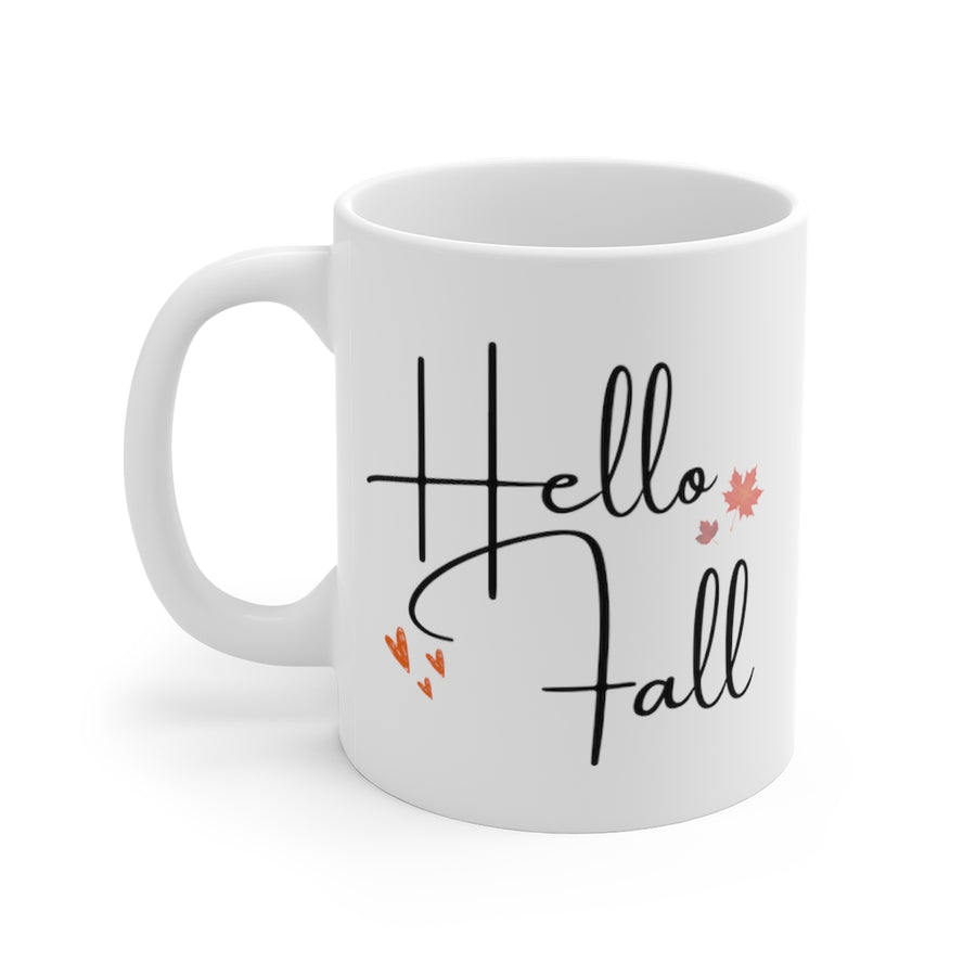 Hello Fall mug - PSL mugs - Silver Birch