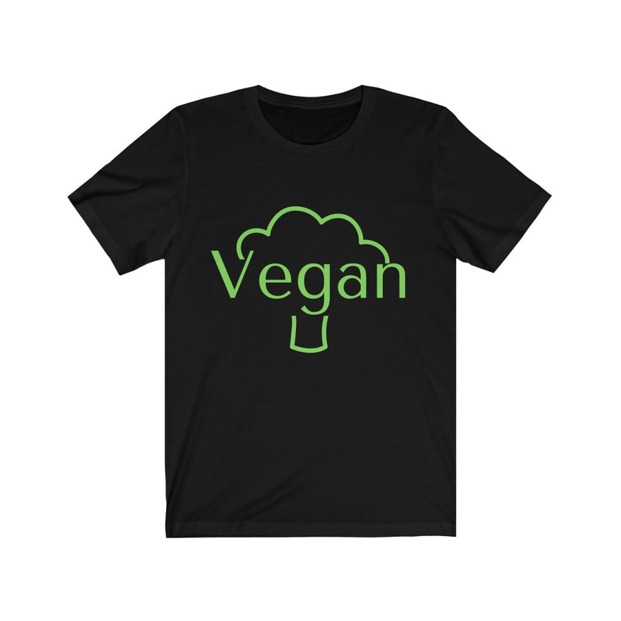 Vegan Unisex T shirt - Broccoli - Silver Birch