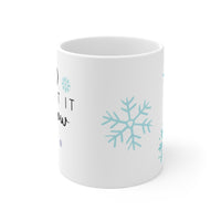 Let it Snow mug - Silver Birch