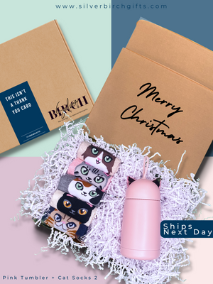 Cat Jewel Ear Tumbler Gift Box | Metal Tumbler for Cold/Hot Drinks