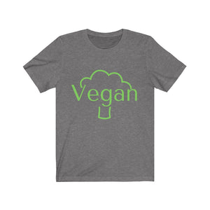 Vegan Unisex T shirt - Broccoli - Silver Birch
