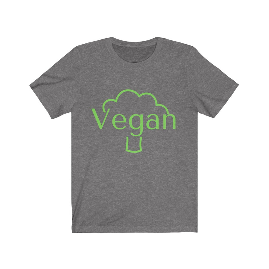 Vegan Unisex T shirt - Broccoli - Silver Birch