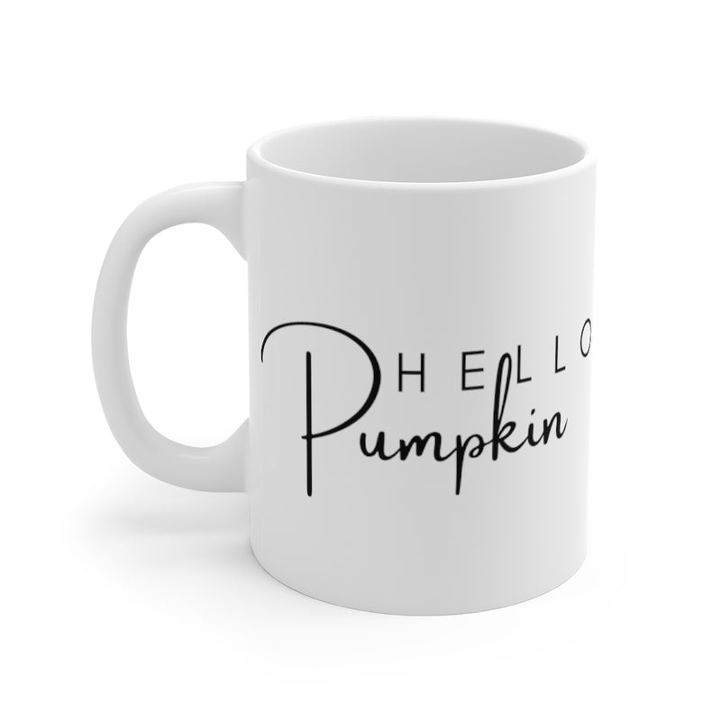 Hello Pumpkin mug - PSL mugs - Silver Birch