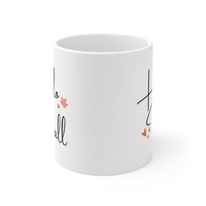 Hello Fall mug - PSL mugs - Silver Birch