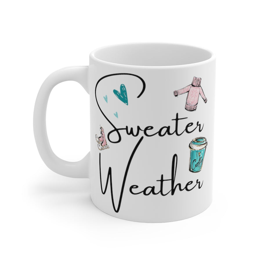 Sweater Weather mug - Silver Birch
