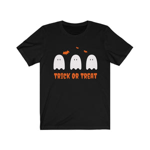 Trick or Treat Unisex shirt - Halloween Shirt - Orange purple black clothes - spooky ghosts - witching hour