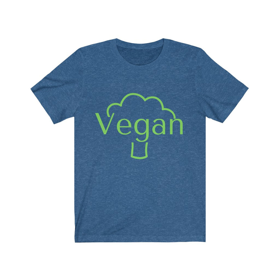 Vegan Unisex T shirt - Broccoli - Silver Birch