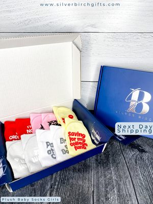 Baby Socks Gift Set - Funny sayings, hilarious quote grips