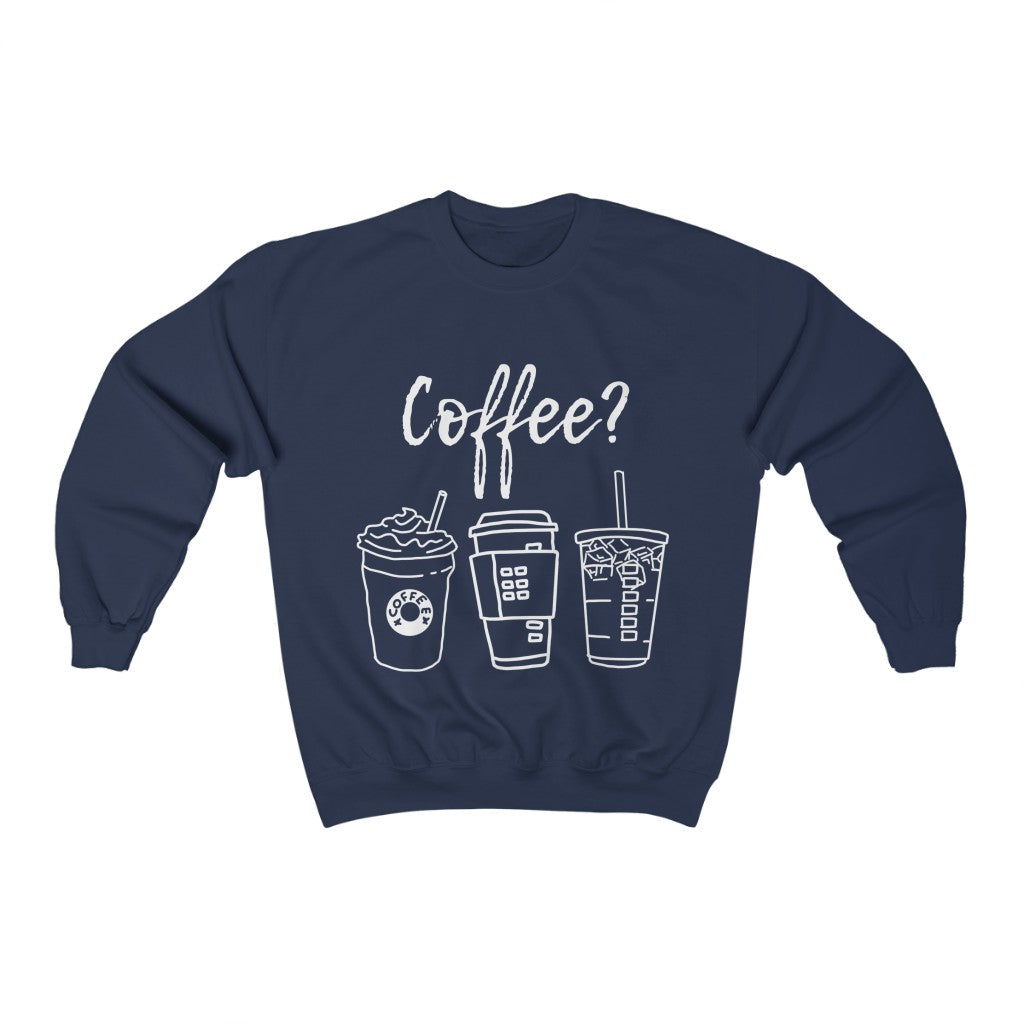 Coffee Sweatshirt; gift for coffe lover; unisex all on sale over print coffee shirt