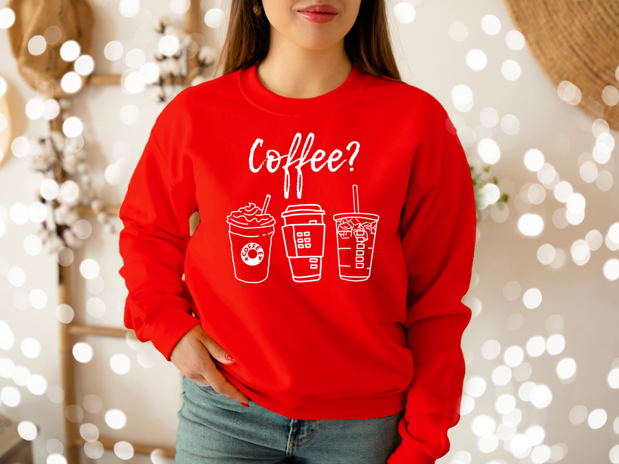 Coffee Threesome Sweater | Sweatshirt for Coffee Lovers | Unisex