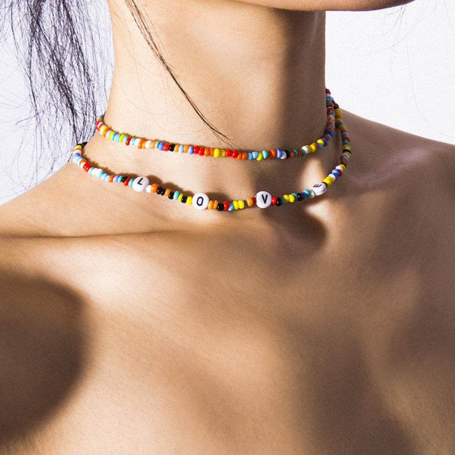 Beaded Rainbow Necklace – www.pipabella.com