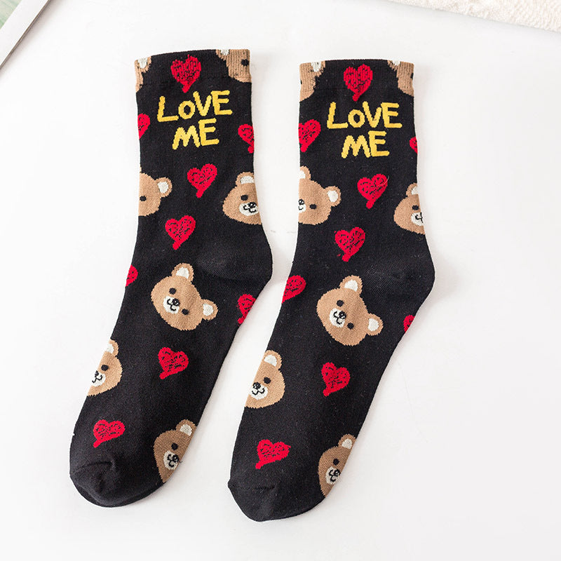 Kawaii Socks Pack of 5 | Cute Animals
