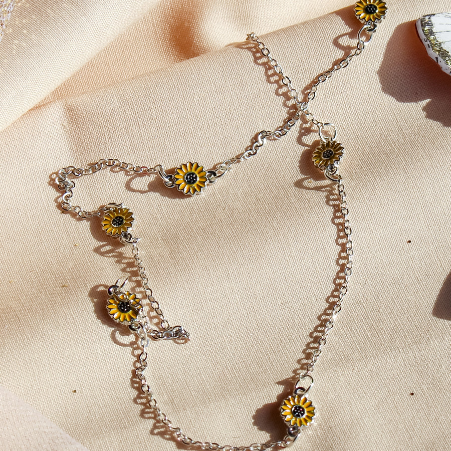 Sunflower Necklace | Flower Pendant