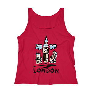 London Big Ben Tank Top - Womens clothes - Silver Birch