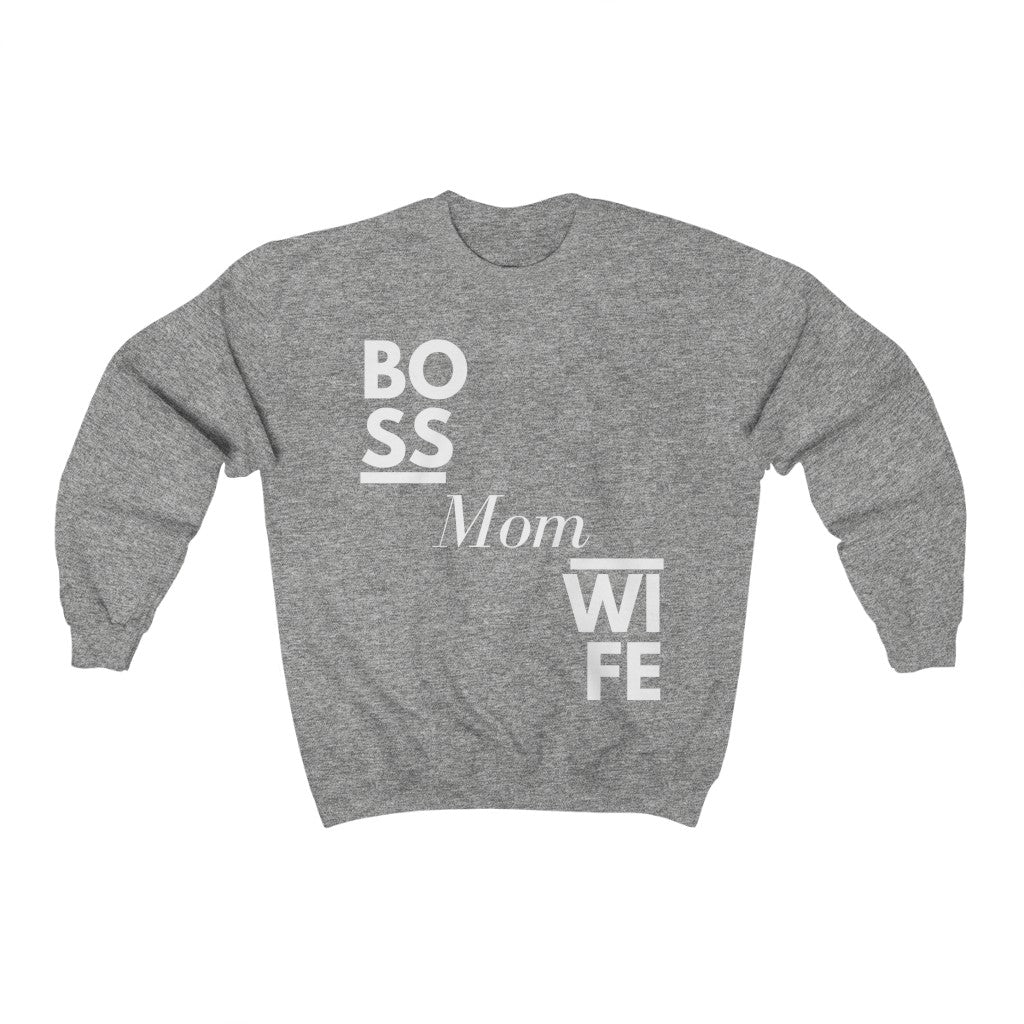 Mom Boss Wife Sweatshirt Sweatshirt