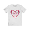 Heart Cluster Valentines T-shirt - Silver Birch Shirts