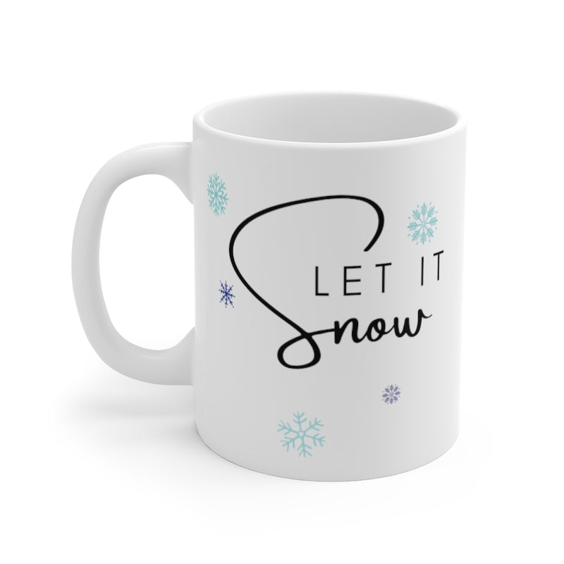 Let it Snow mug - Silver Birch