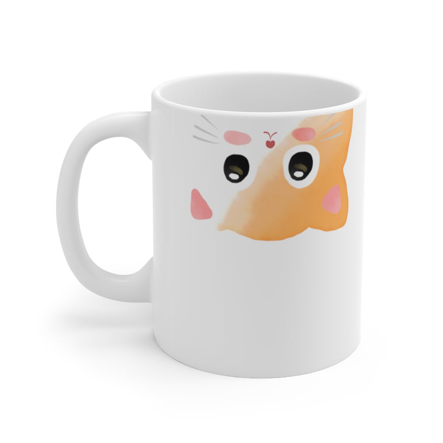 Orange and White Upside Down Cat mug - Cat mugs - coffee mug - gifts for coffee lovers - christmas gifts - Birthday ideas - Cat mom