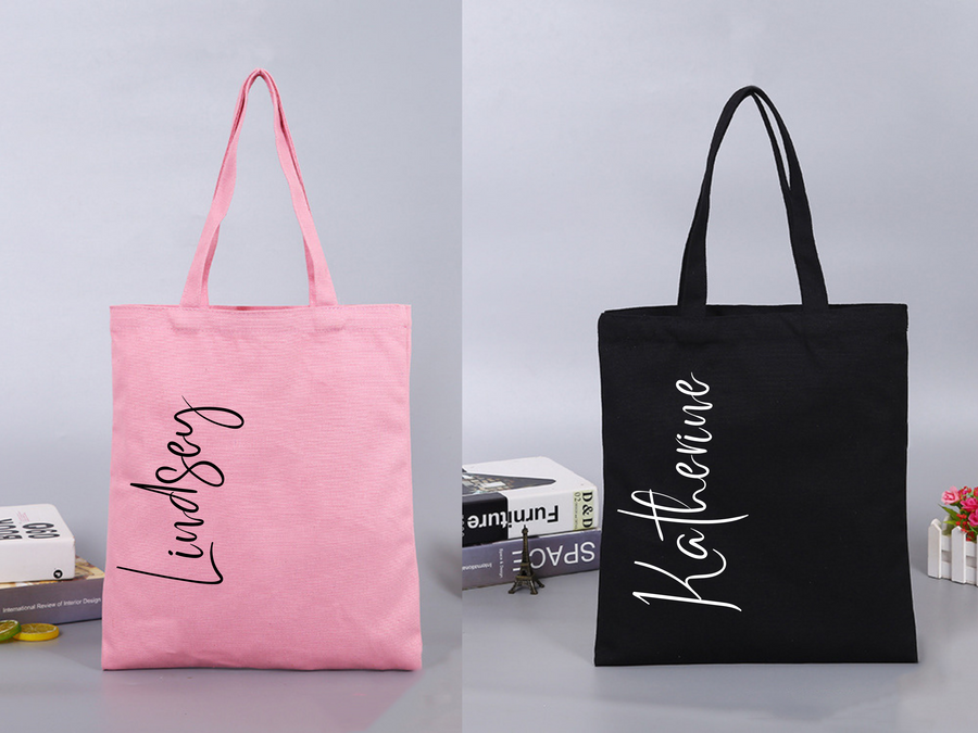 Personalized Bridesmaid Tote PINK